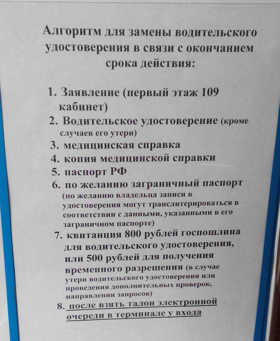 Документы для получения водительских прав полный перечень и требования